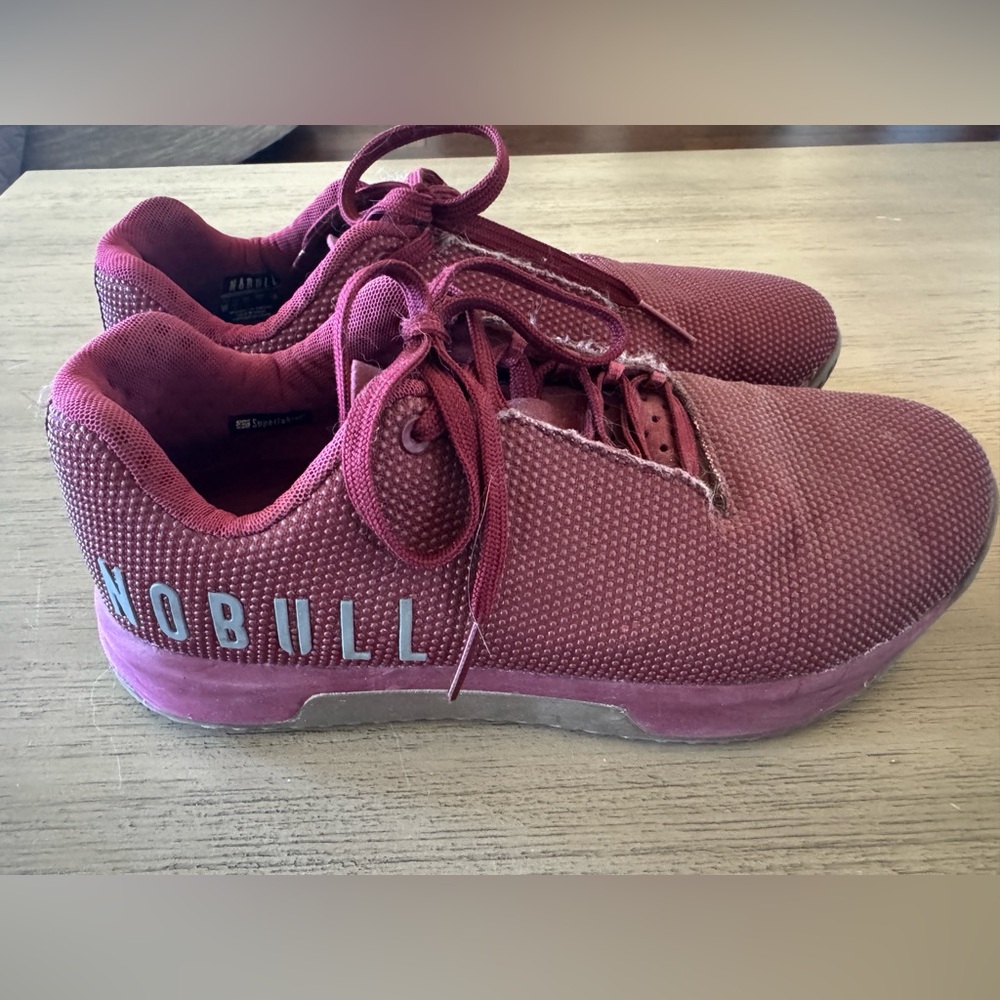 NOBULL Women’s 11 or men’s 9.5 Burgundy Training Shoes